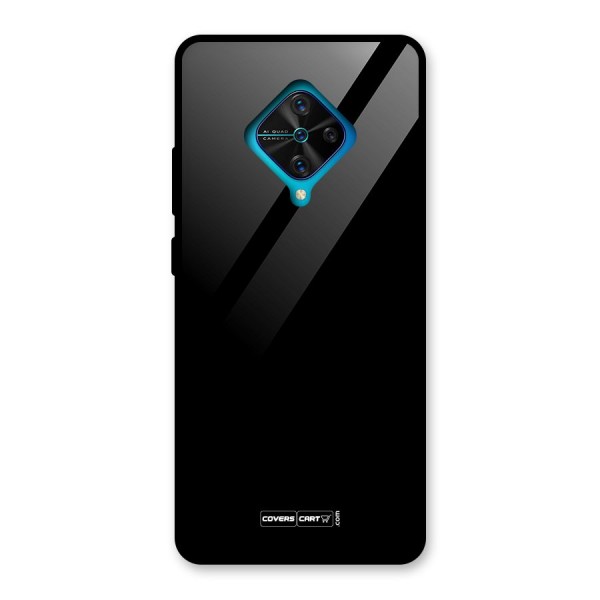 Simple Black Glass Back Case for Vivo S1 Pro