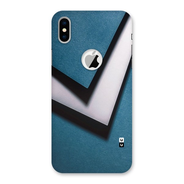 Simple Right Tick Back Case for iPhone XS Logo Cut