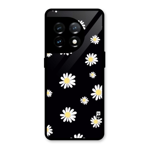 Simple Sunflowers Pattern Glass Back Case for OnePlus 11
