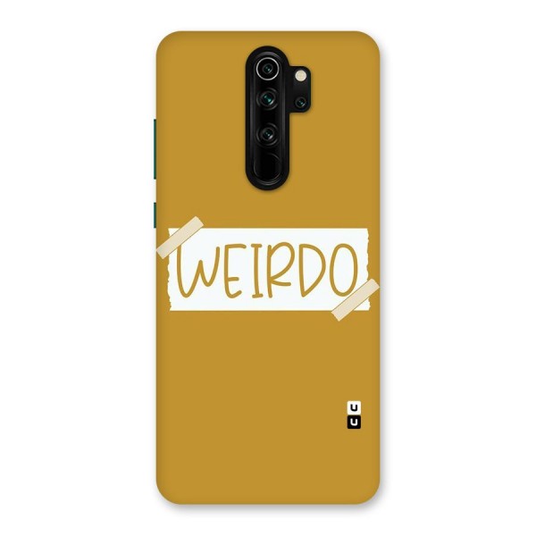 Simple Weirdo Back Case for Redmi Note 8 Pro