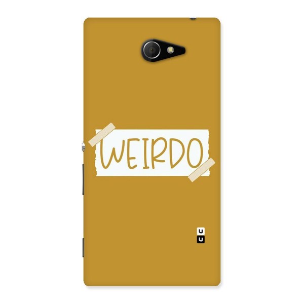 Simple Weirdo Back Case for Sony Xperia M2