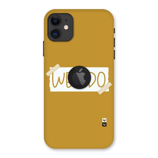 Simple Weirdo Back Case for iPhone 11 Logo Cut