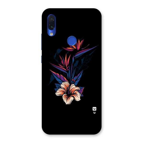 Single Painted Flower Back Case for Redmi Note 7