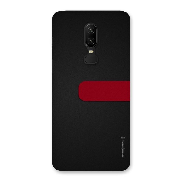 Single Red Stripe Back Case for OnePlus 6