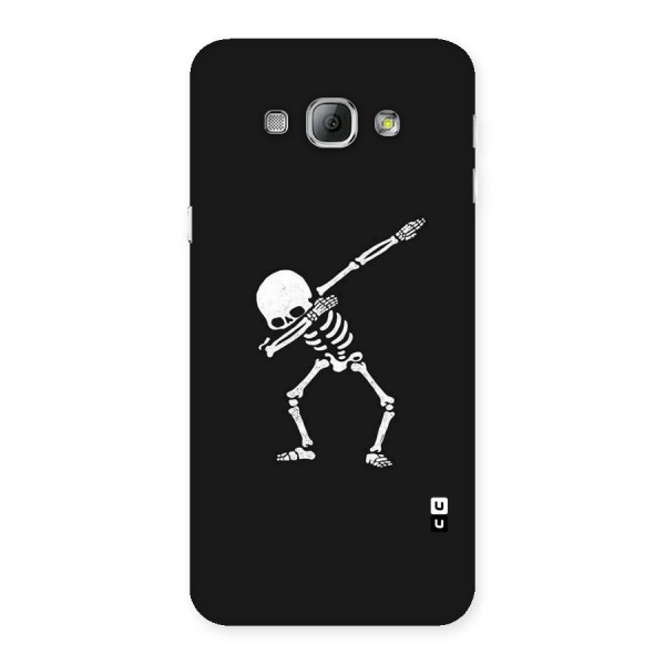 Skeleton Dab White Back Case for Galaxy A8