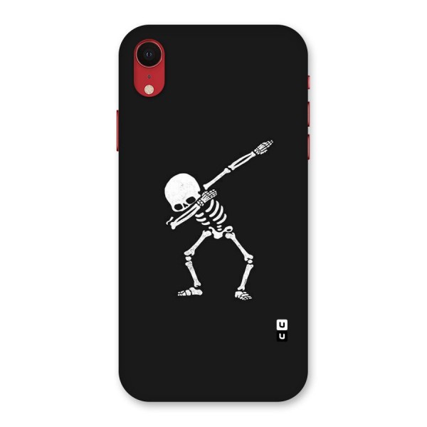 Skeleton Dab White Back Case for iPhone XR