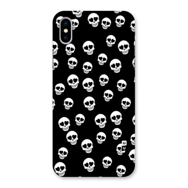 Skull Heart Back Case for iPhone X