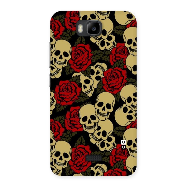 Skulled Roses Back Case for Honor Bee