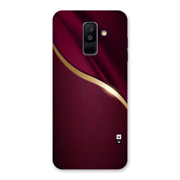Smooth Maroon Back Case for Galaxy A6 Plus