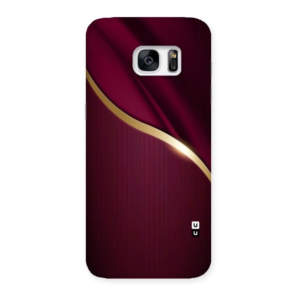Smooth Maroon Back Case for Galaxy S7 Edge
