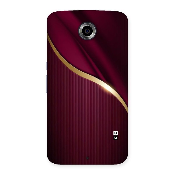 Smooth Maroon Back Case for Nexsus 6