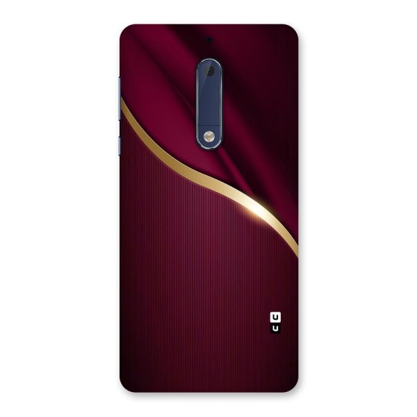 Smooth Maroon Back Case for Nokia 5