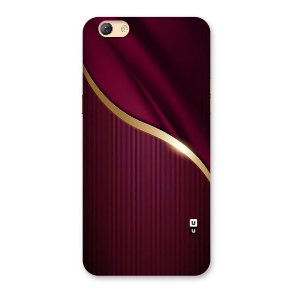 Smooth Maroon Back Case for Oppo F3 Plus
