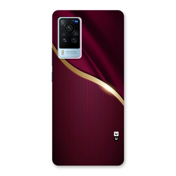 Smooth Maroon Back Case for Vivo X60 Pro