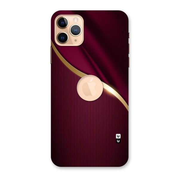 Smooth Maroon Back Case for iPhone 11 Pro Max Logo Cut