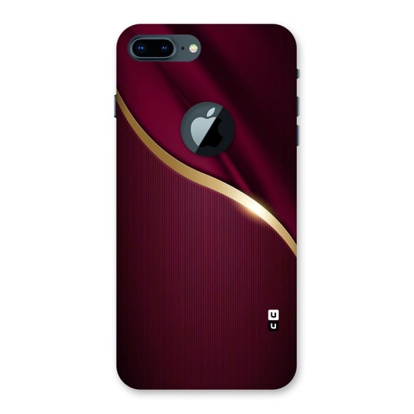 Smooth Maroon Back Case for iPhone 7 Plus Logo Cut
