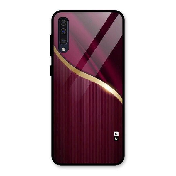 Smooth Maroon Glass Back Case for Galaxy A30s