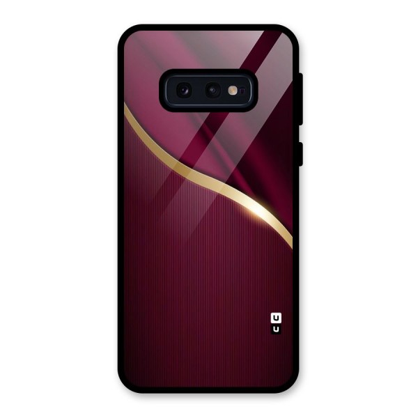 Smooth Maroon Glass Back Case for Galaxy S10e