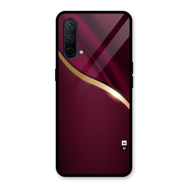Smooth Maroon Glass Back Case for OnePlus Nord CE 5G