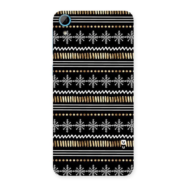 Snowflakes Gold Back Case for HTC Desire 826