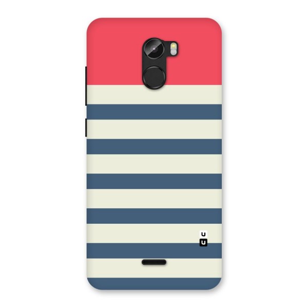 Solid Orange And Stripes Back Case for Gionee X1