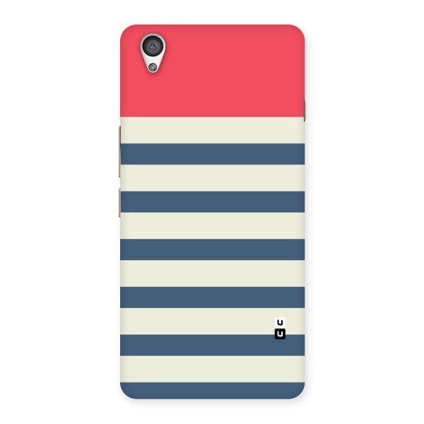 Solid Orange And Stripes Back Case for OnePlus X