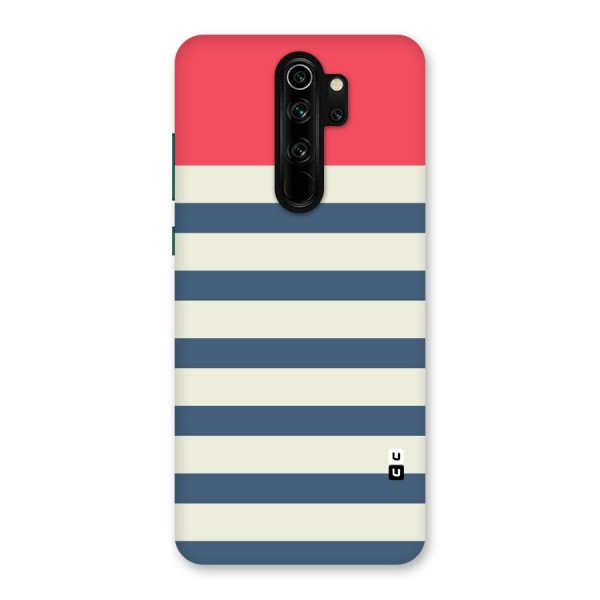 Solid Orange And Stripes Back Case for Redmi Note 8 Pro