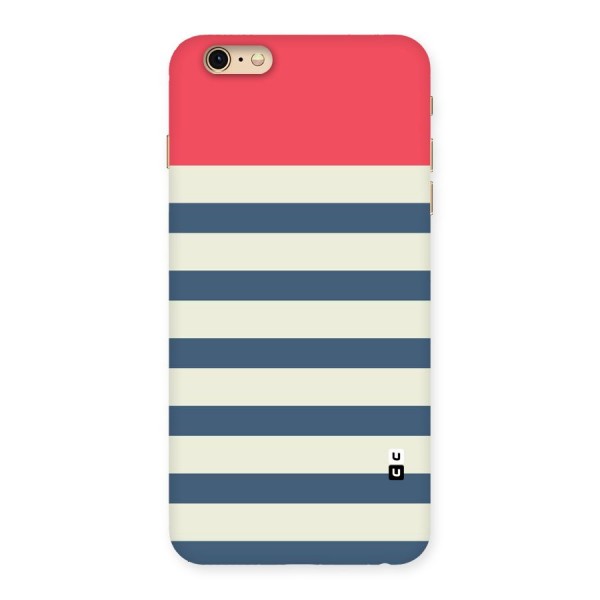 Solid Orange And Stripes Back Case for iPhone 6 Plus 6S Plus