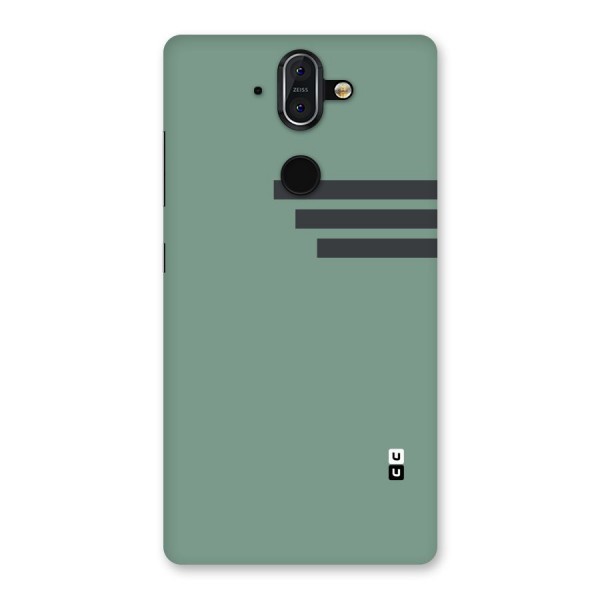 Solid Sports Stripe Back Case for Nokia 8 Sirocco