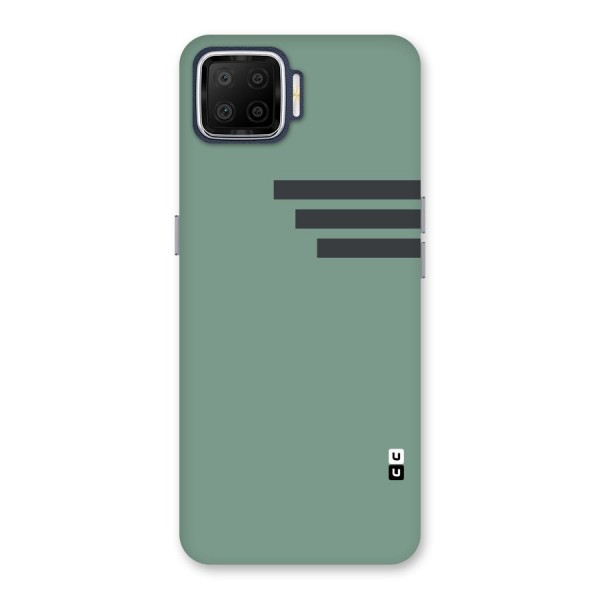 Solid Sports Stripe Back Case for Oppo F17