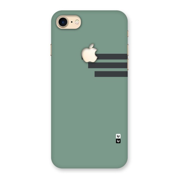 Solid Sports Stripe Back Case for iPhone 7 Apple Cut