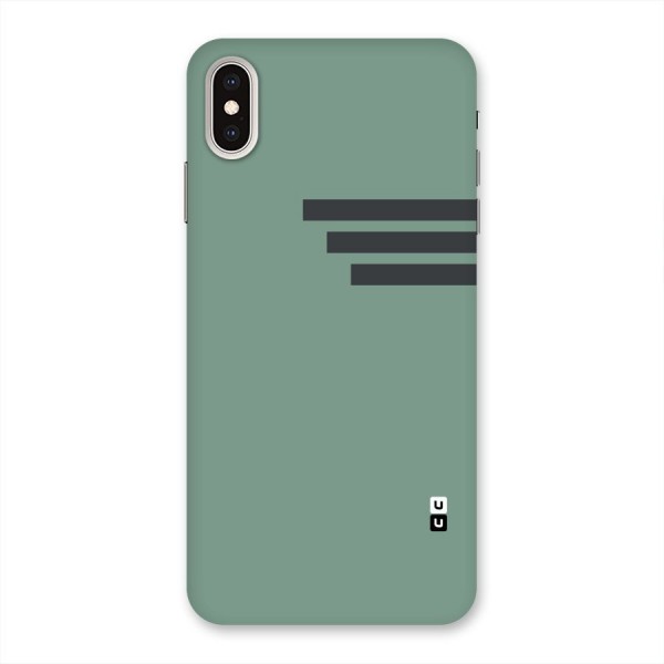 Solid Sports Stripe Back Case for iPhone XS Max