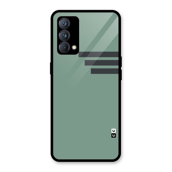 Solid Sports Stripe Glass Back Case for Realme GT Master Edition