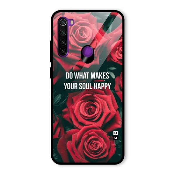 Soul Happy Glass Back Case for Redmi Note 8