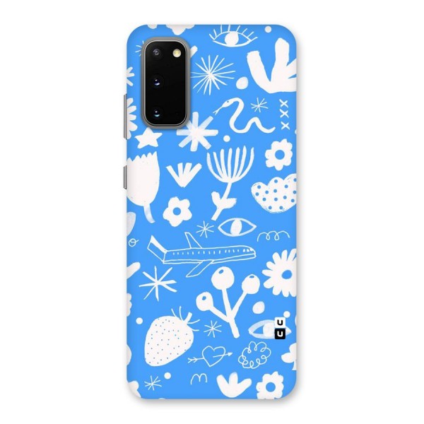 Space Blue Pattern Back Case for Galaxy S20