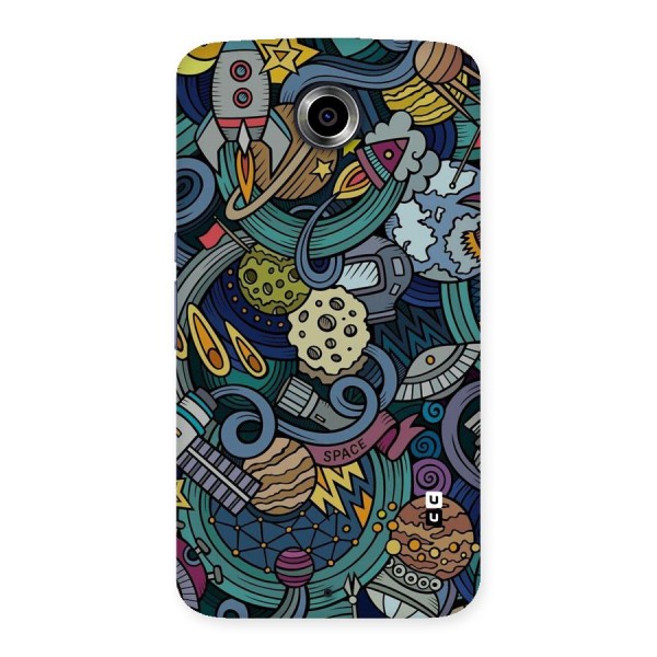 Space Pattern Blue Back Case for Nexsus 6