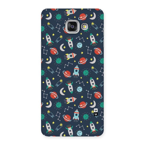 Space Rocket Pattern Back Case for Galaxy A7 2016