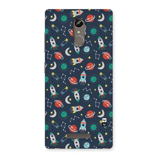 Space Rocket Pattern Back Case for Gionee S6s