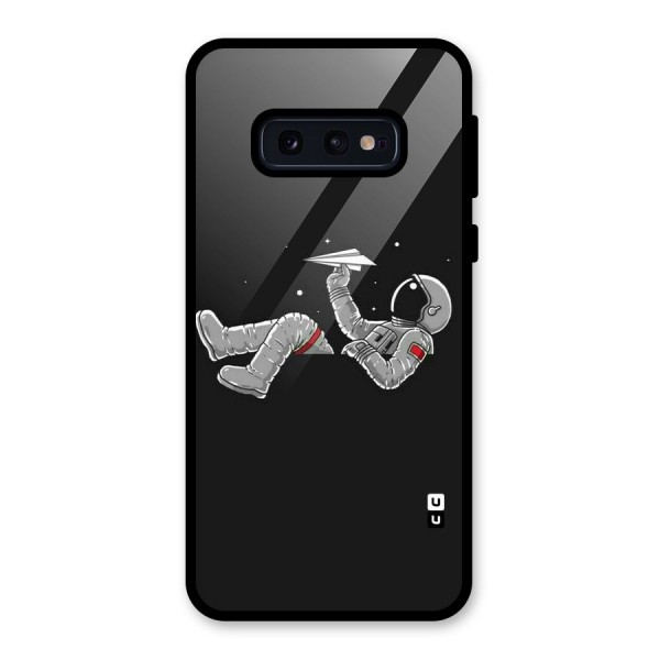 Spaceman Flying Glass Back Case for Galaxy S10e