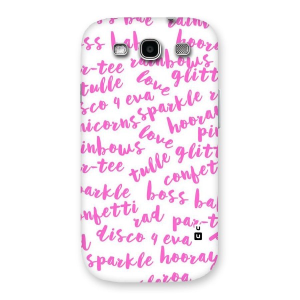 Sparkle Love Back Case for Galaxy S3 Neo