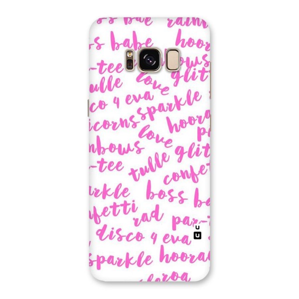 Sparkle Love Back Case for Galaxy S8