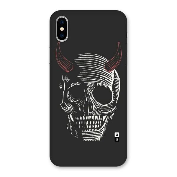 Spooky Face Back Case for iPhone X