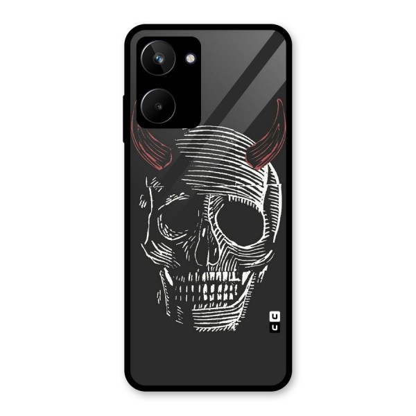 Spooky Face Glass Back Case for Realme 10
