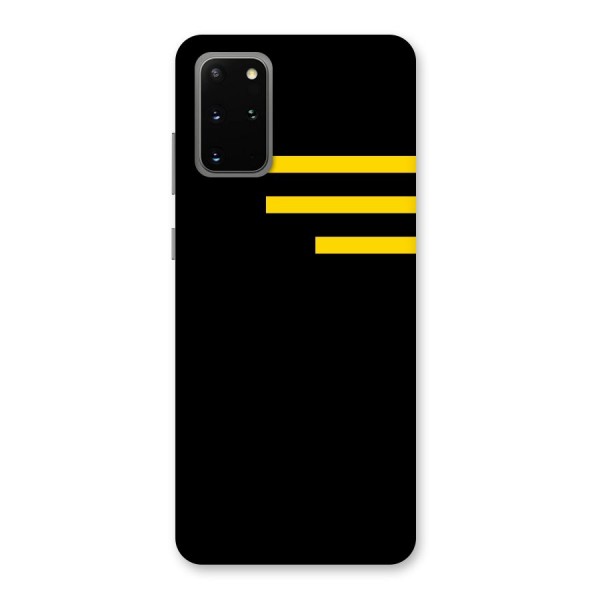 Sports Yellow Stripes Back Case for Galaxy S20 Plus