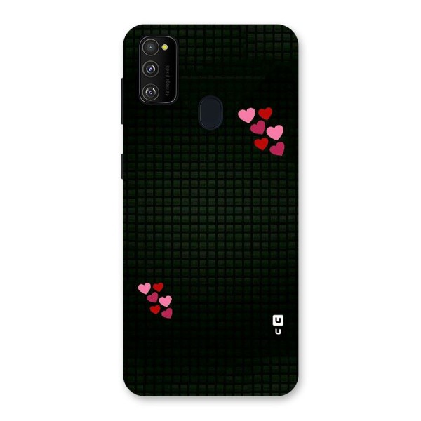 Square and Hearts Back Case for Galaxy M21