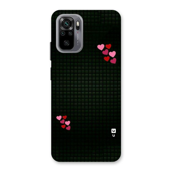 Square and Hearts Back Case for Redmi Note 10