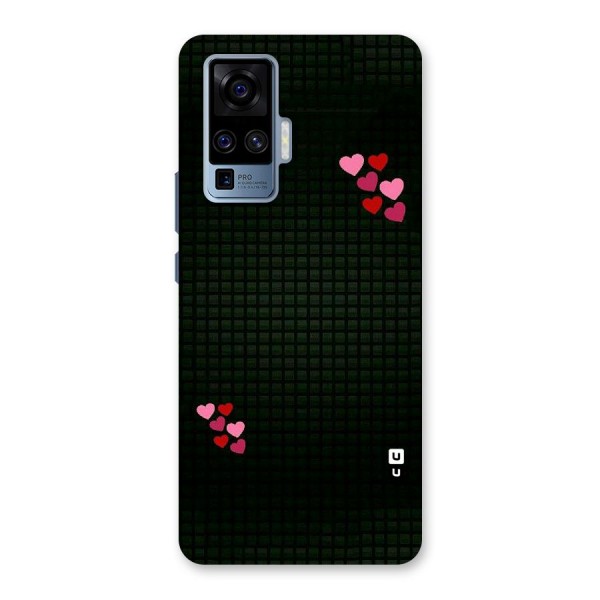 Square and Hearts Back Case for Vivo X50 Pro