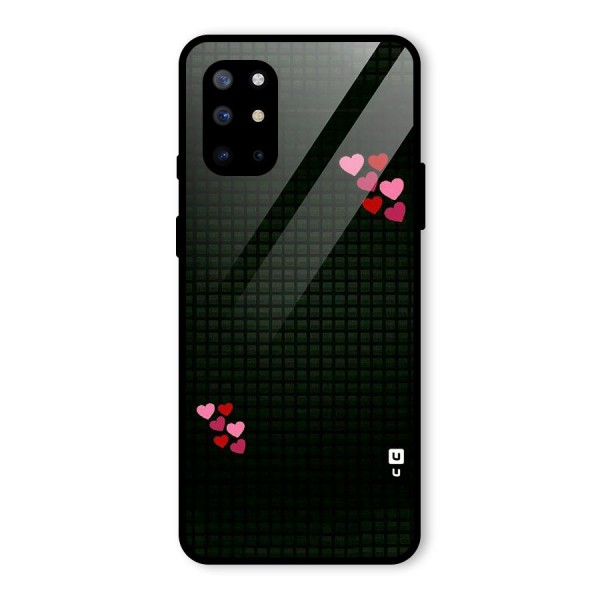 Square and Hearts Glass Back Case for OnePlus 8T