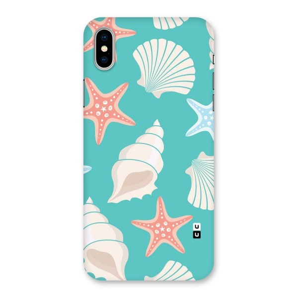 Starfish Sea Shell Back Case for iPhone X