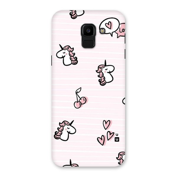 Strawberries And Unicorns Back Case for Galaxy J6